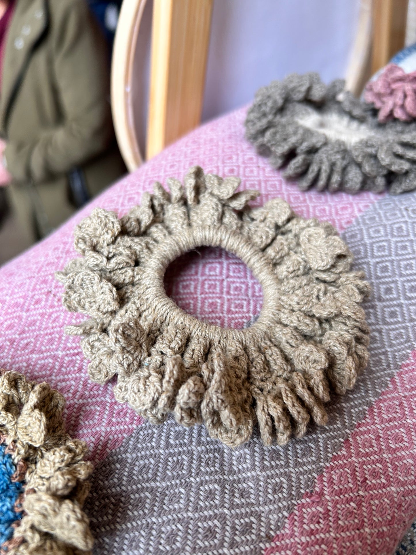 Crocheted Hair Scrunchie